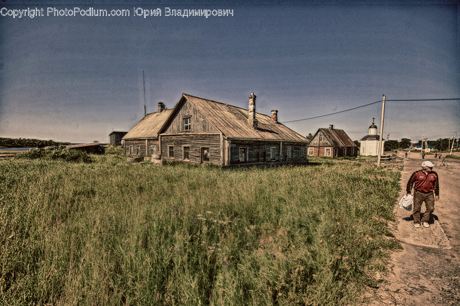 Building, Cottage, House, Housing, Field