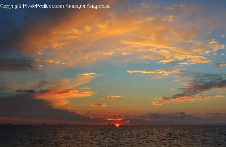 Dawn, Dusk, Nature, Outdoors, Red Sky