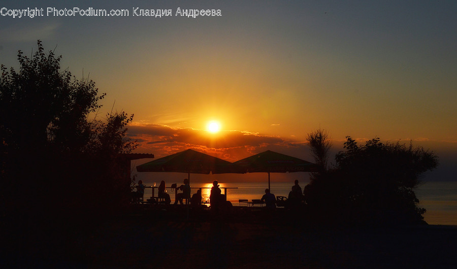 Dawn, Dusk, Nature, Outdoors, Red Sky