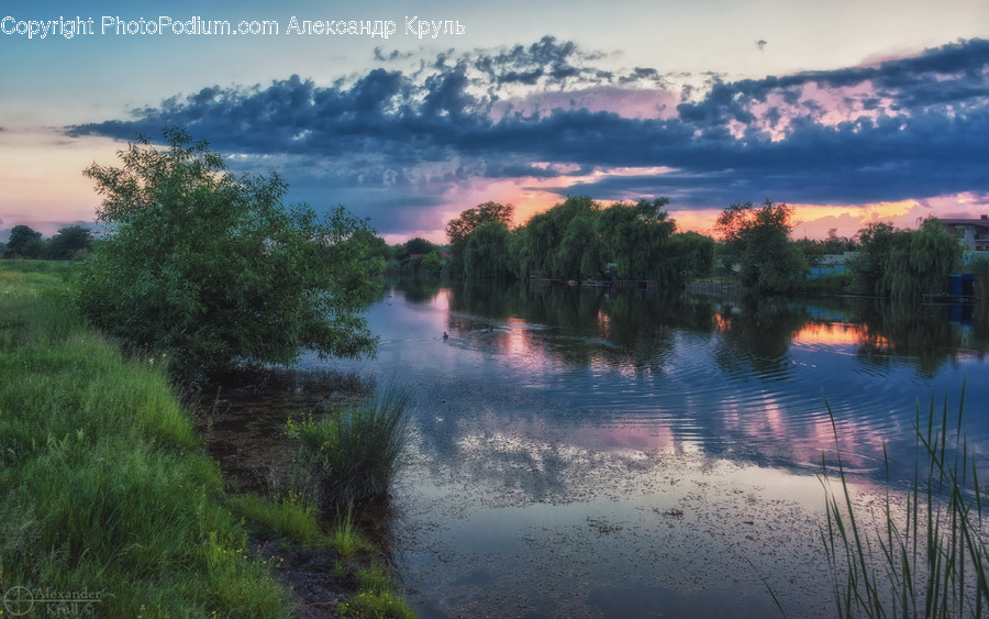 Outdoors, Pond, Water, Dawn, Dusk