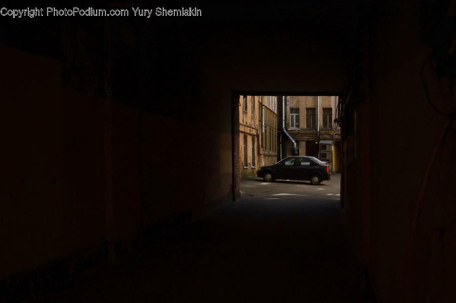 Corridor, Alley, Alleyway, Building, City