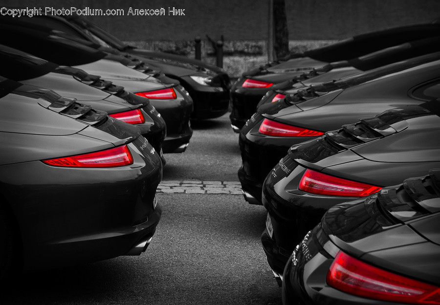 Parking, Parking Lot, Motorcycle, Transportation, Vehicle