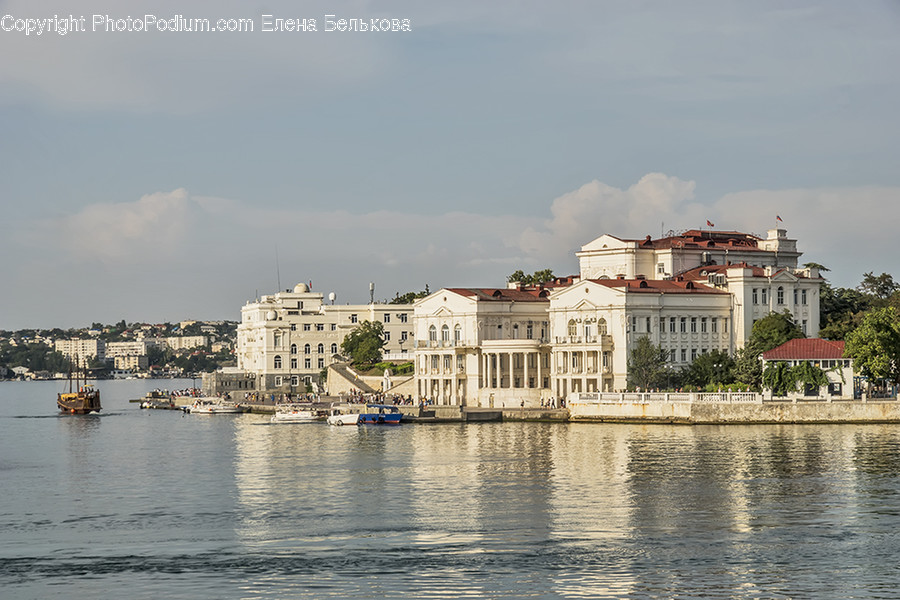 Waterfront, Canal, Outdoors, Water, Port