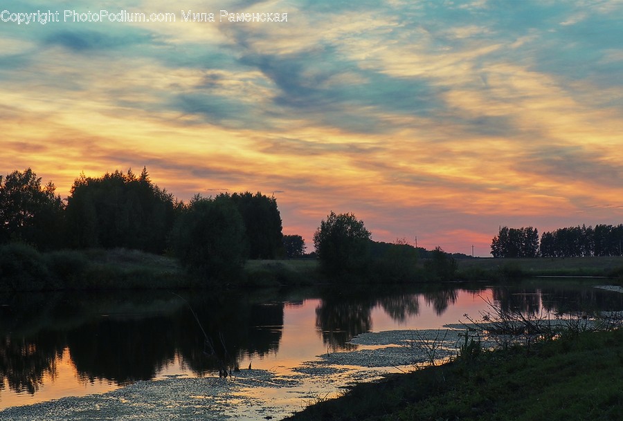 Dawn, Dusk, Nature, Outdoors, Red Sky