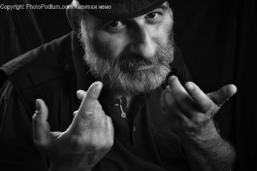Beard, Hand, Face, Human, Person