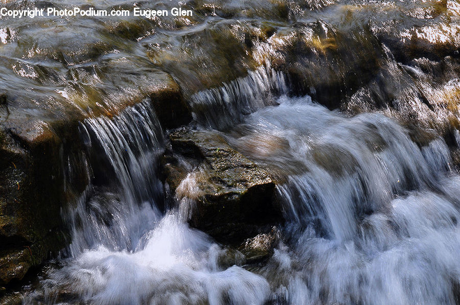 Creek, Outdoors, River, Water, Waterfall