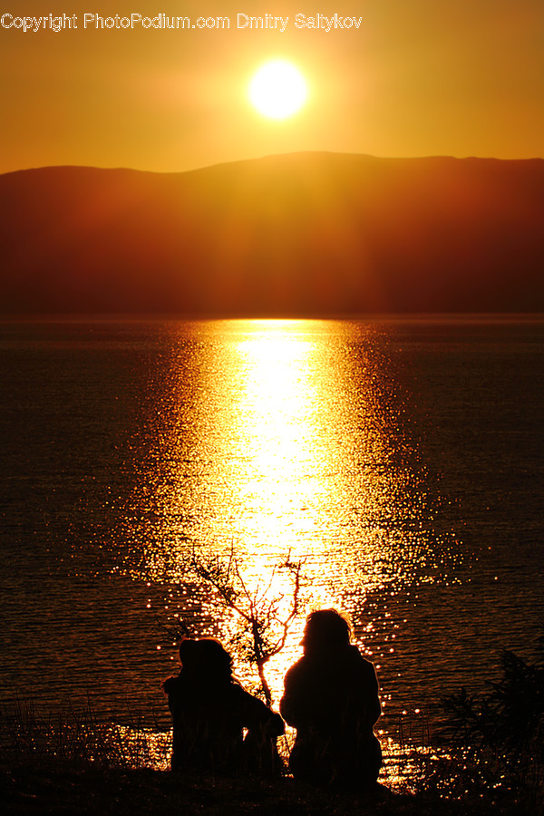 Human, People, Person, Silhouette, Fire