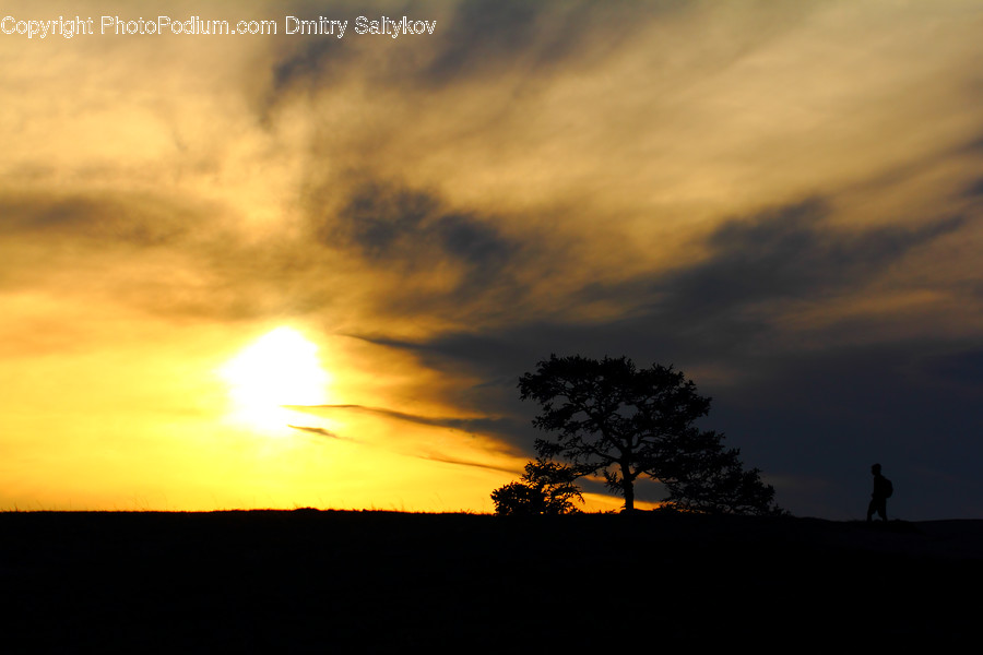 Dawn, Dusk, Nature, Outdoors, Red Sky