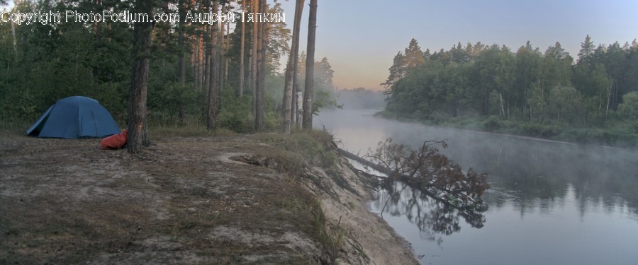 Tent, Camping, Leisure Activities, Mountain Tent, Fog