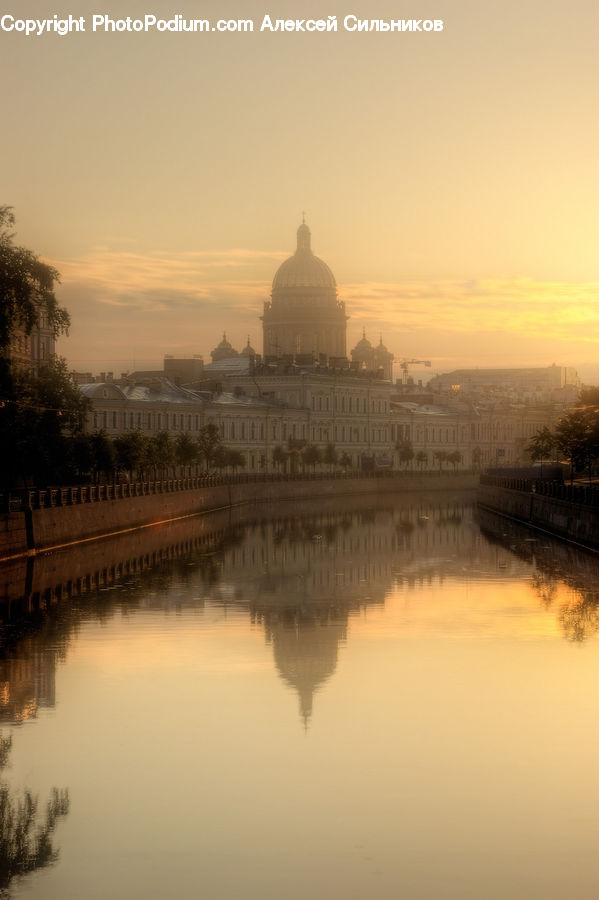 Dawn, Dusk, Sky, Sunrise, Sunset, Architecture, Dome