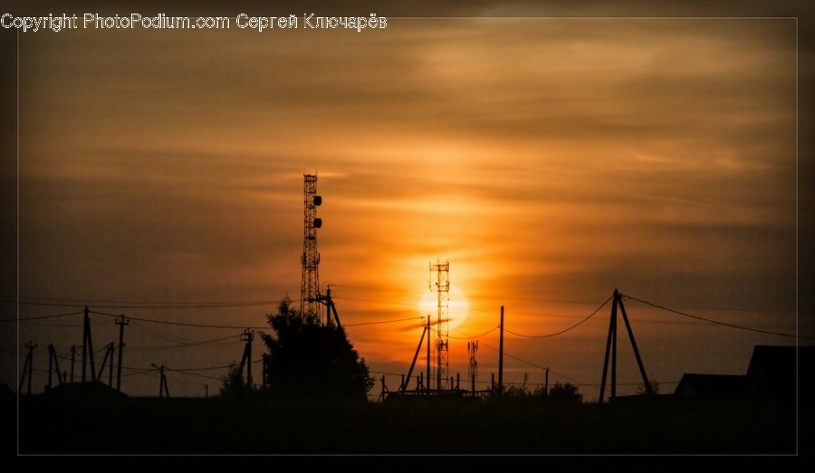 Dawn, Dusk, Nature, Outdoors, Red Sky