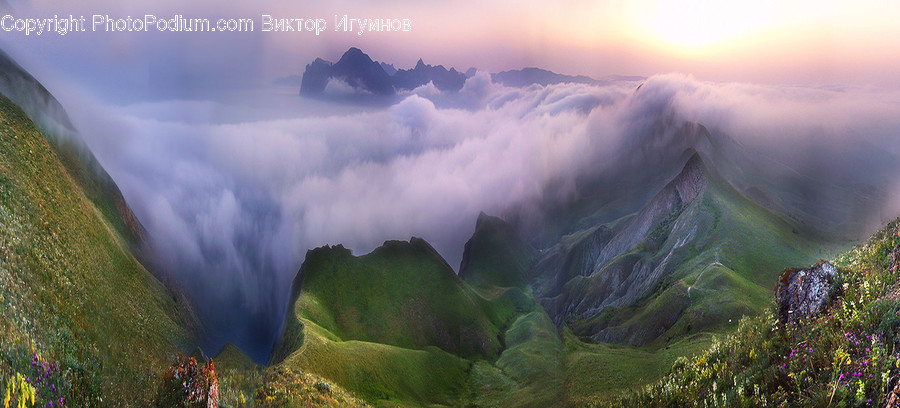 Mountain, Mountain Range, Nature, Outdoors, Dawn
