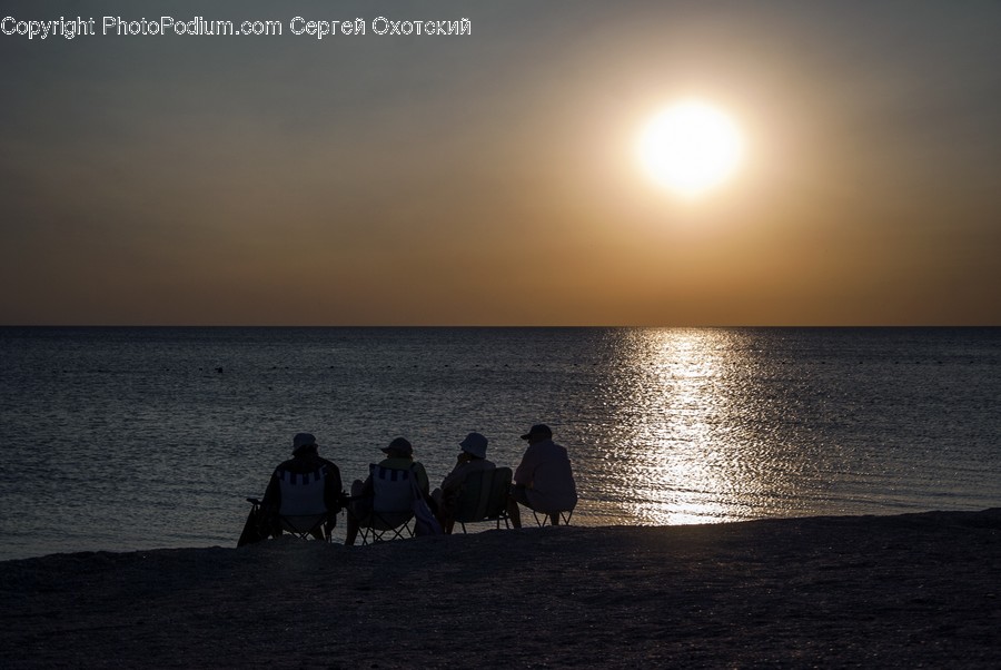 Human, People, Person, Silhouette, Beach