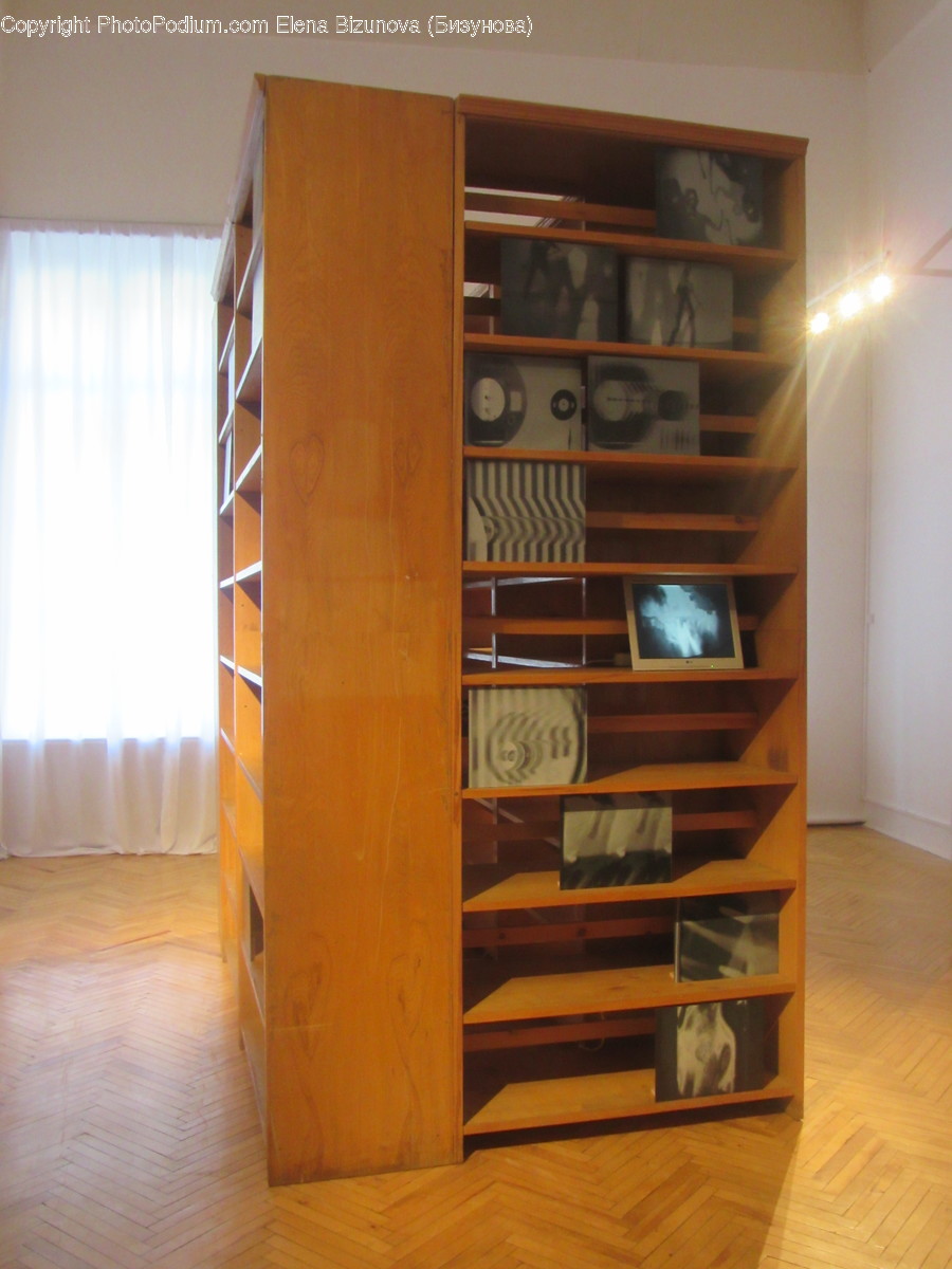 Electronics, Entertainment Center, Hardwood, Wood, Bookcase