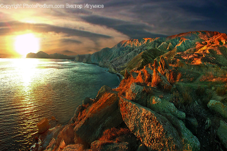 Dawn, Dusk, Nature, Outdoors, Red Sky