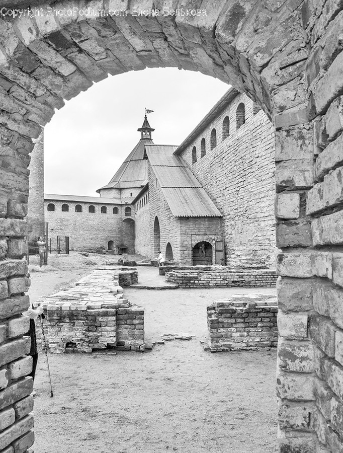 Arch, Arched, Architecture, Building, Brick