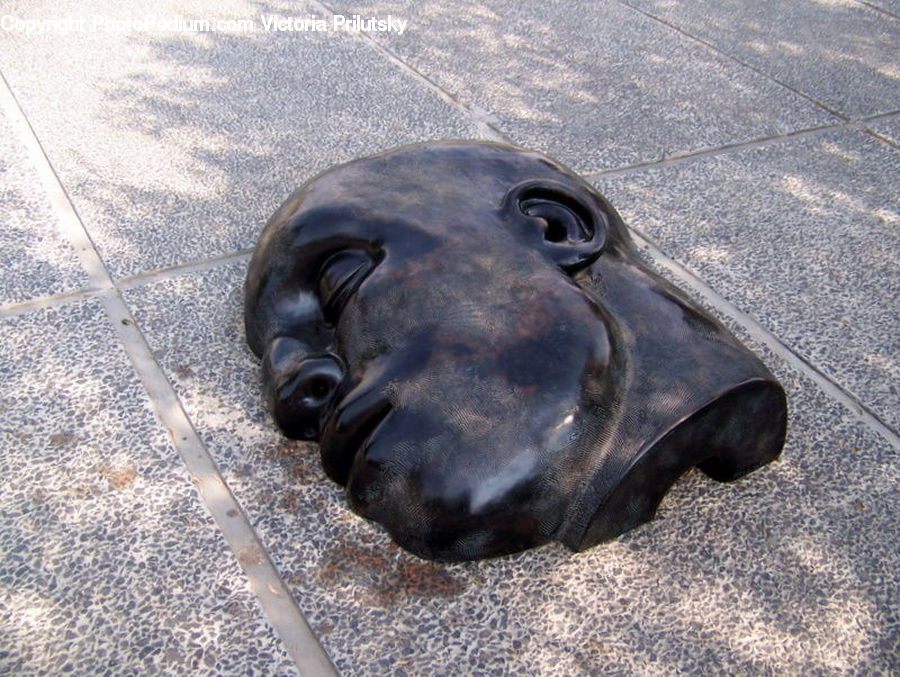 Pavement, Face, Head, Portrait, Asphalt, Tarmac