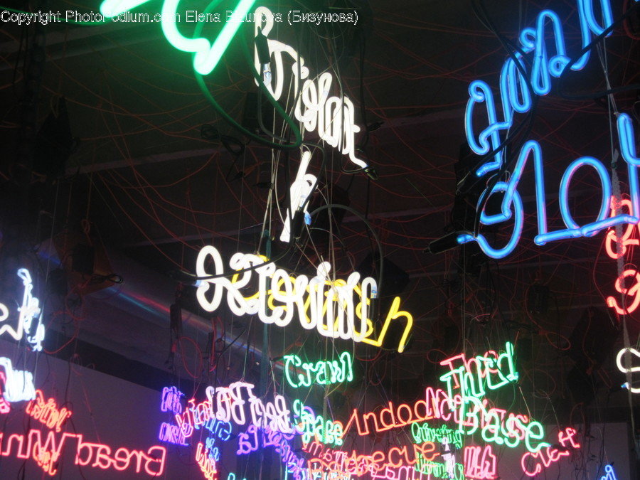 Light, Neon, Alphabet, Ampersand, Text