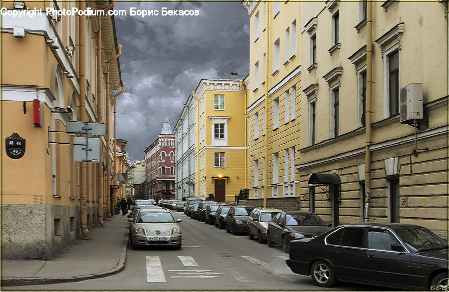 Alley, Alleyway, Road, Street, Town, Parking, Parking Lot