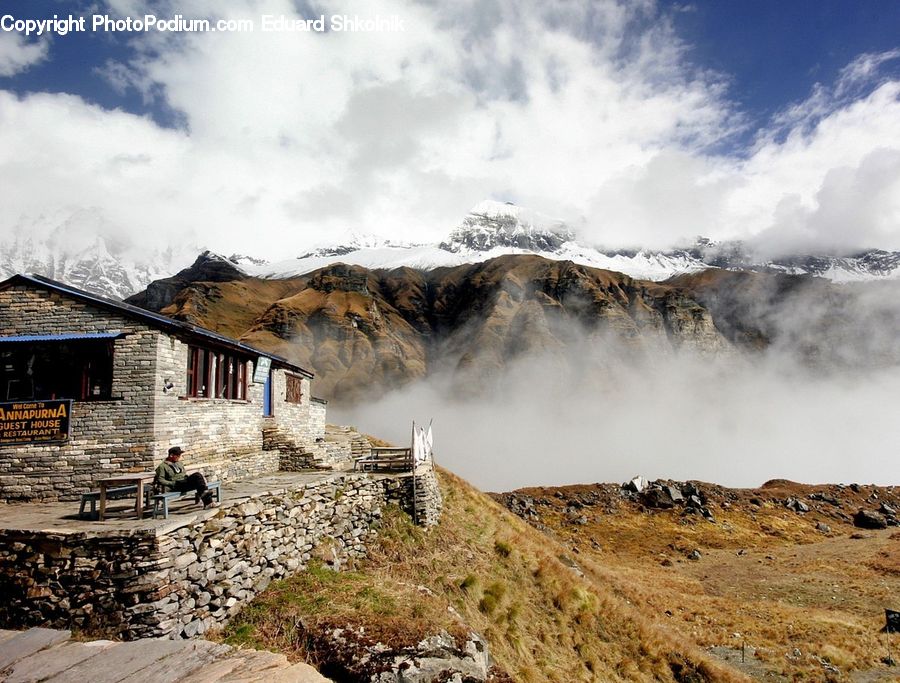 Basin, Outdoors, Plateau, Building, Hut, Shelter, Dirt Road