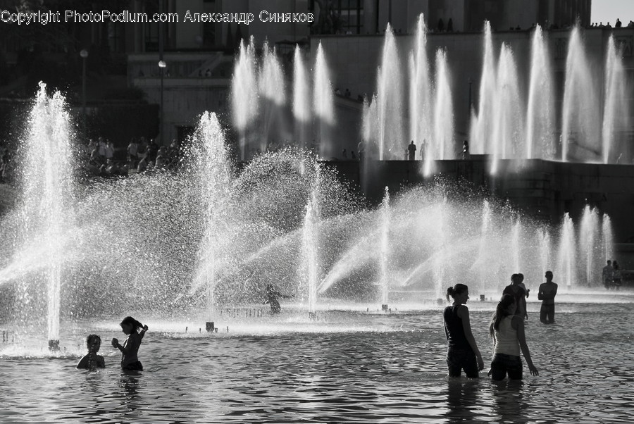 Fountain, Water, Smoke, Outdoors, River