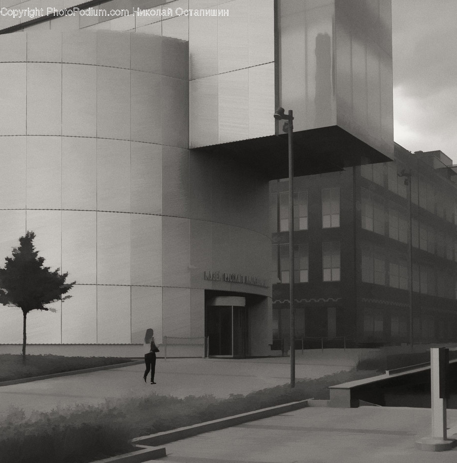 Urban, Building, City, Town, Office Building
