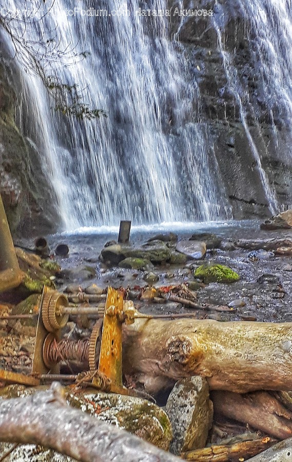 Outdoors, River, Water, Waterfall, Creek