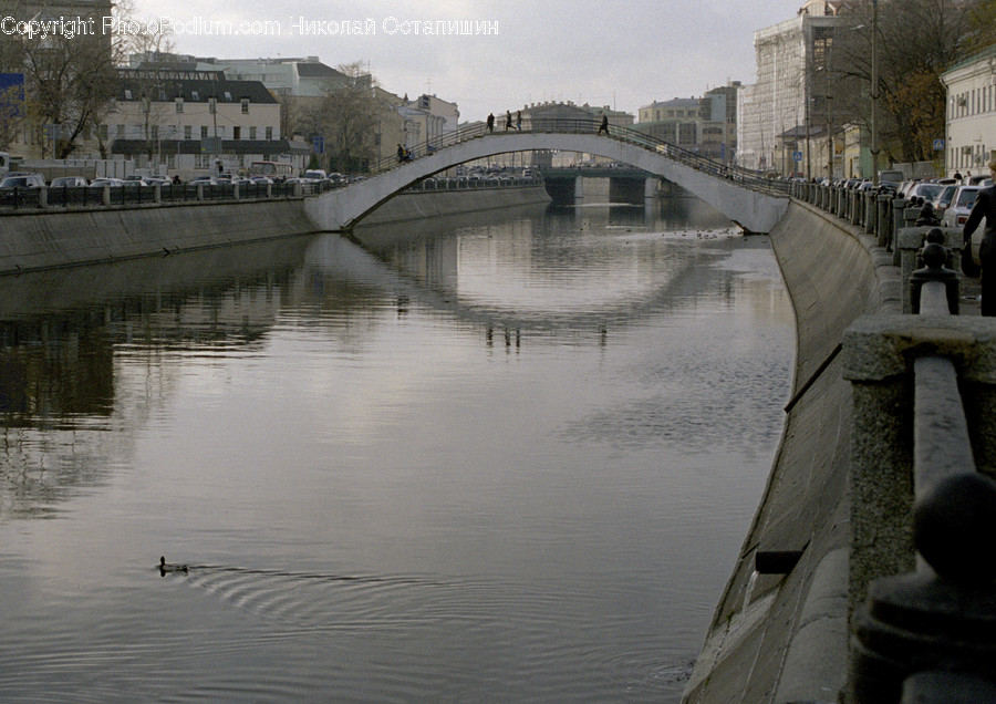 Canal, Outdoors, Water, Asphalt, Tarmac