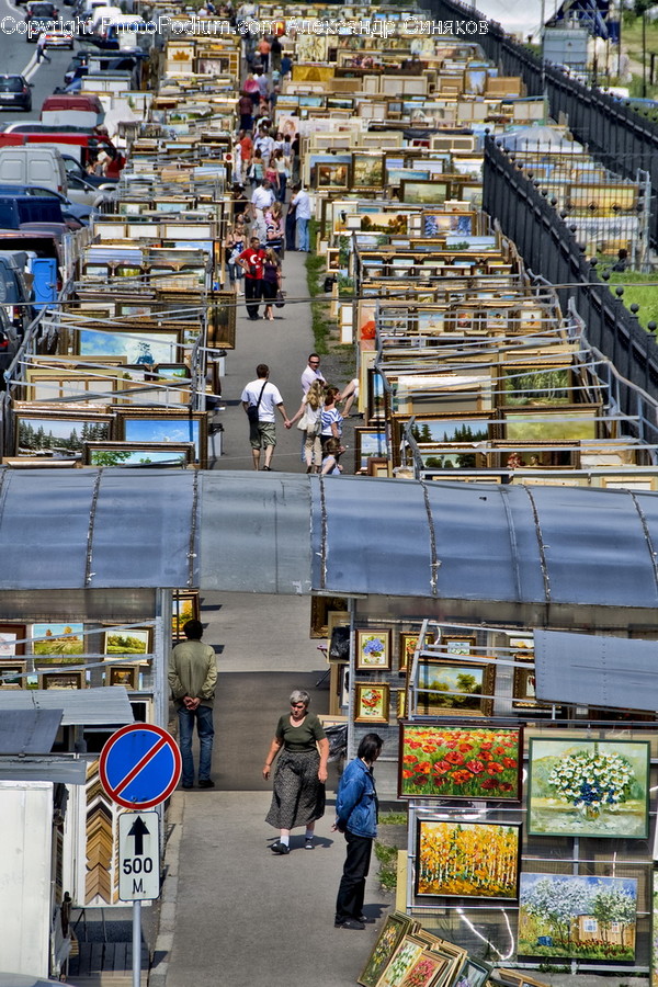 Traffic Jam, Collage, Poster, Grocery Store, Shop