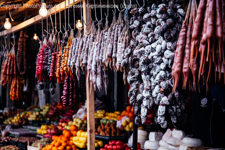Market, Bazaar, Shop, Flora, Food
