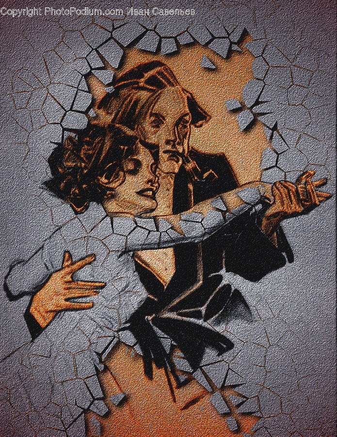 Graffiti, Art, Mosaic, Tile, Modern Art