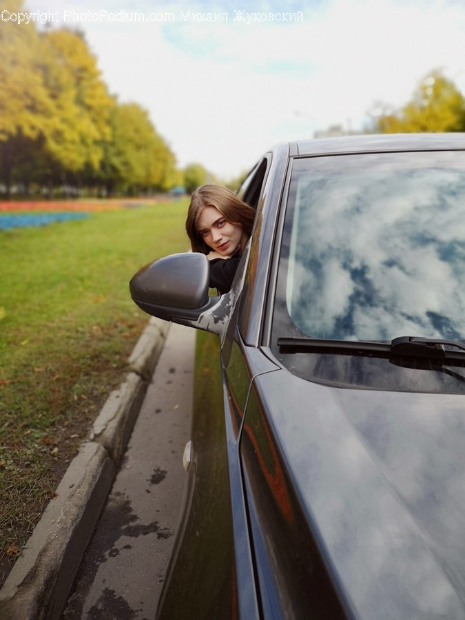 Human, People, Person, Car Mirror, Mirror