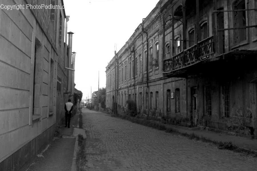Alley, Alleyway, Building, City, Road