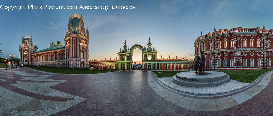 Architecture, Building, City, Downtown, Plaza