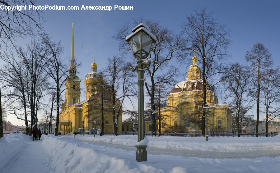 Ice, Outdoors, Snow, Architecture, Bell Tower, Clock Tower, Tower