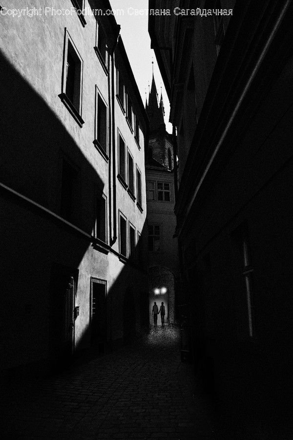 Alley, Alleyway, Building, City, Road