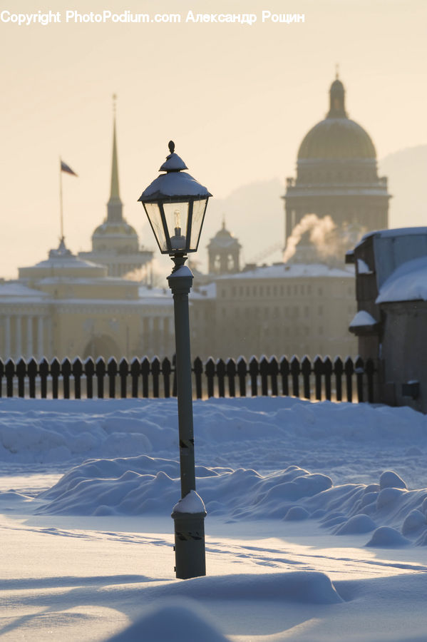 Lamp Post, Pole, Architecture, Bell Tower, Clock Tower, Tower, Dome