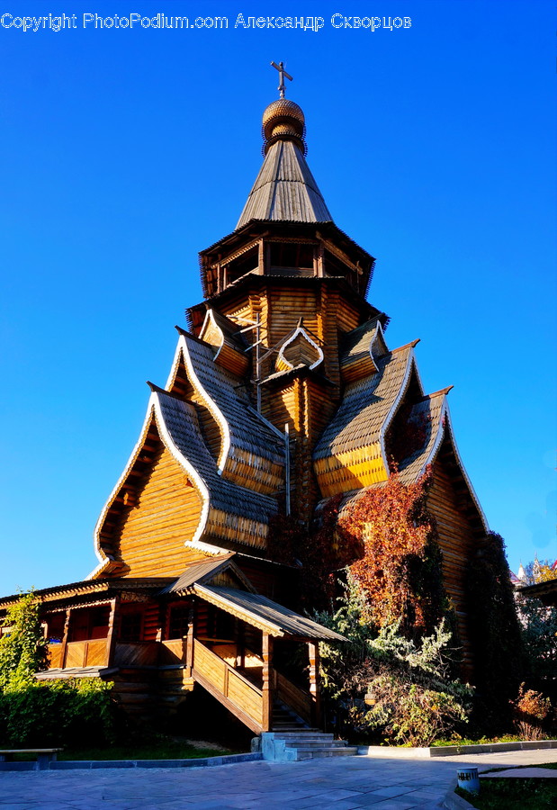 Architecture, Bell Tower, Building, Tower, Bench