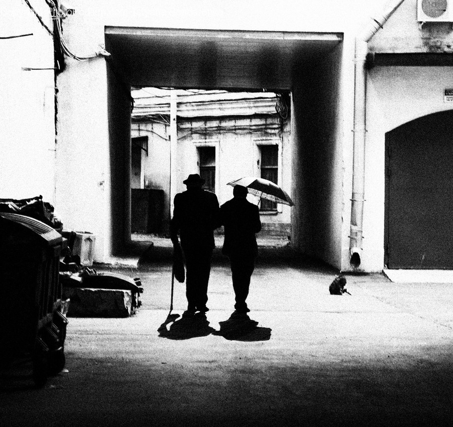 Human, People, Person, Silhouette, Alley