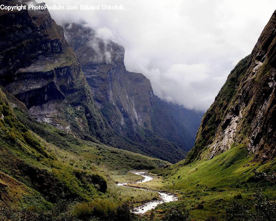 Crest, Mountain, Outdoors, Peak, Valley, Mountain Range, Canyon