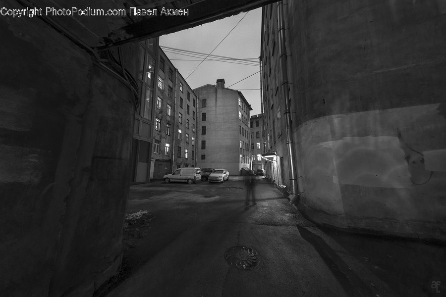 Alley, Alleyway, Building, City, Road