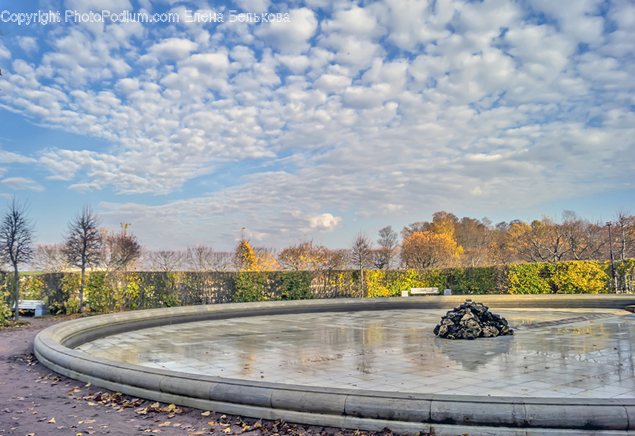 Fountain, Water, Architecture, Building, City