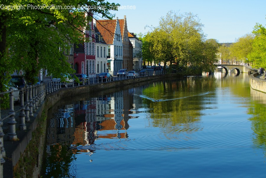 Canal, Outdoors, Water, Roof, Tile Roof