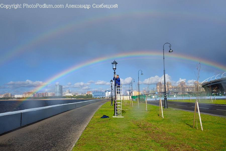 Nature, Outdoors, Rainbow, Sky, Flora