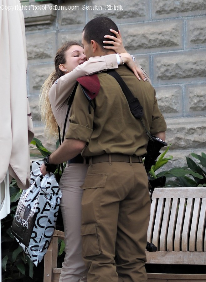 Human, People, Person, Bag, Kiss