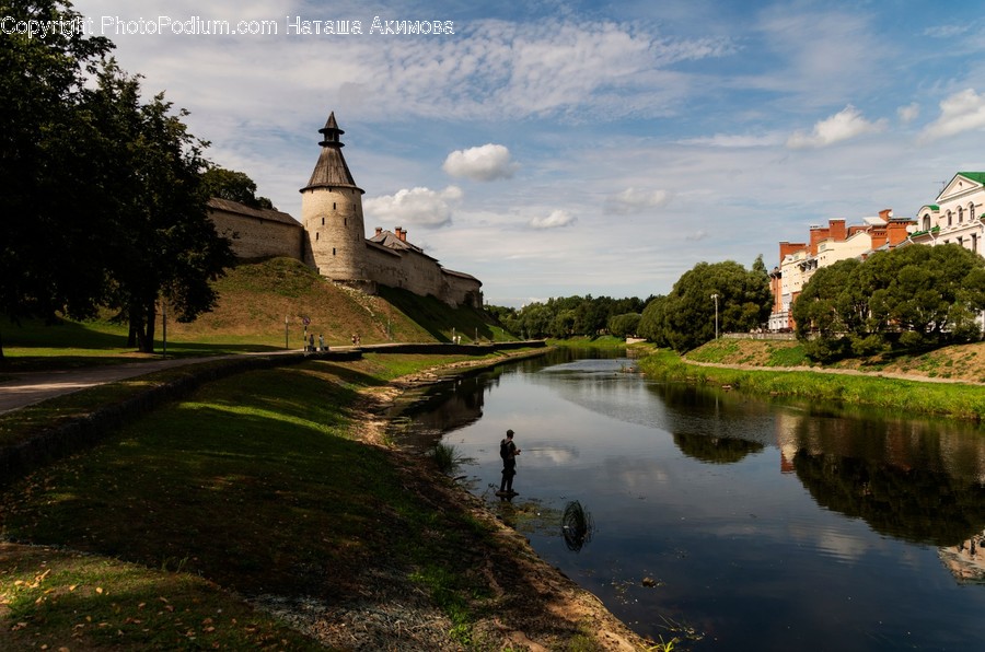 Architecture, Building, Castle, Fort, Moat