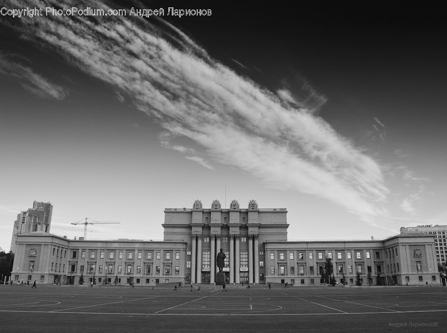 Architecture, Building, Court, City, Downtown