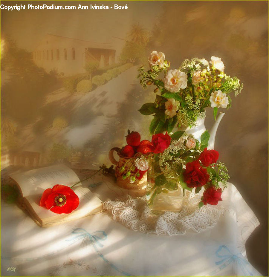Birthday Cake, Cake, Dessert, Food, Flower, Flower Arrangement, Flower Bouquet