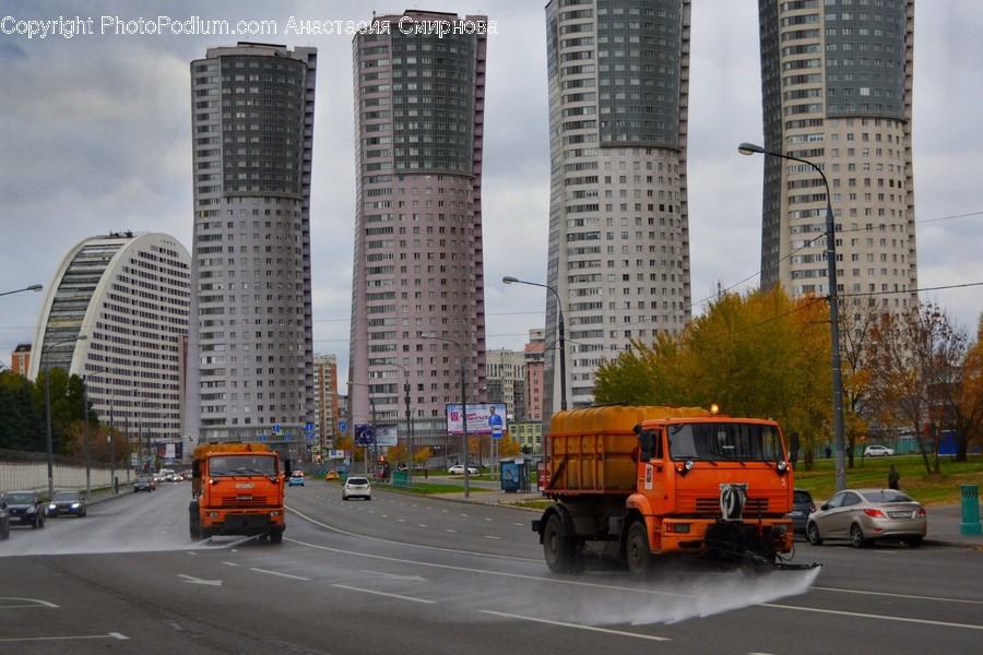 Transportation, Truck, Vehicle, Intersection, Road