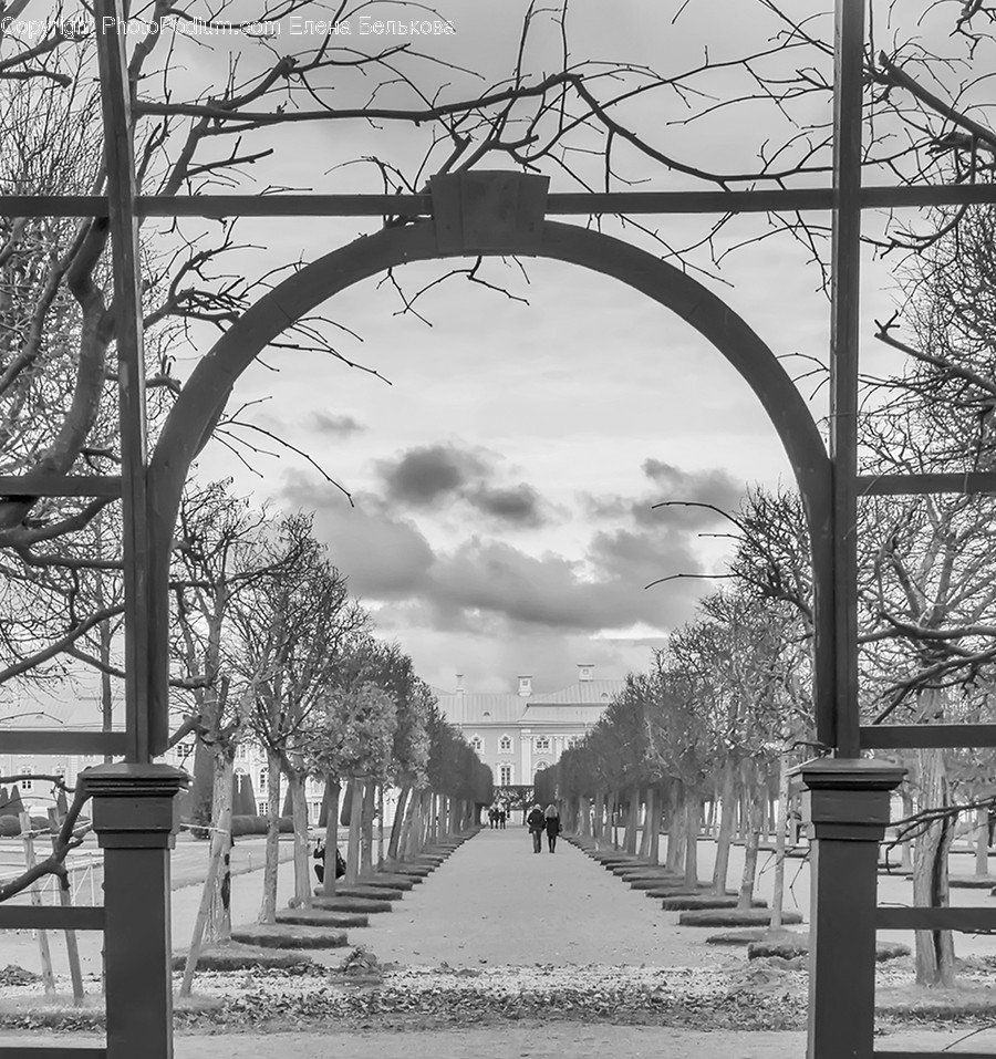 Arch, Arched, Architecture, Building, Bench